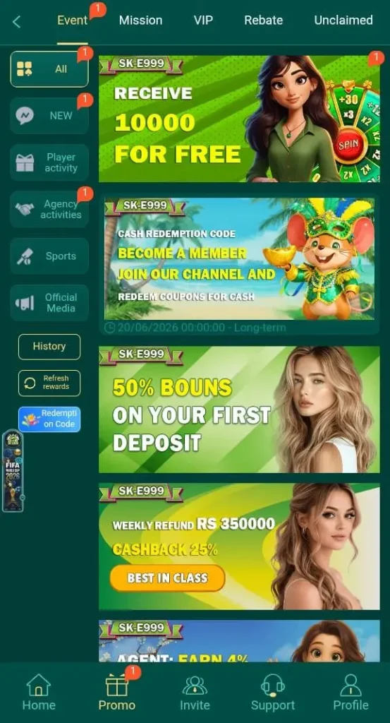 Ske999 game key features